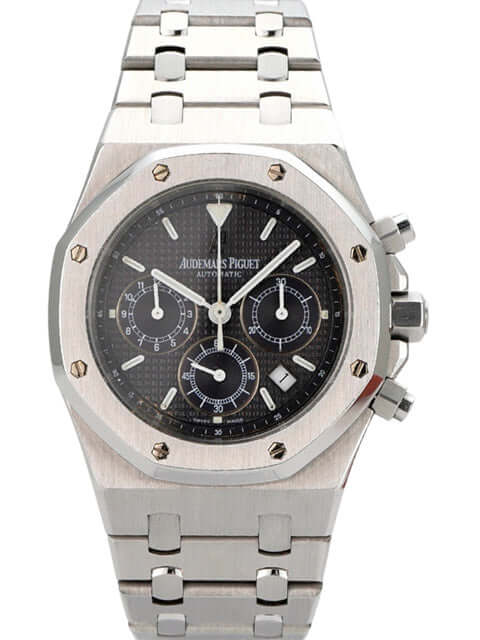 Audemars Piguet Royal Oak Chronograph 25860ST.OO.1110ST.01, Edelstahl, schwarzes Zifferblatt, sportliches Design.