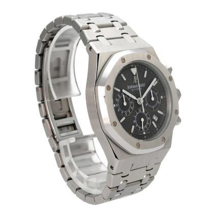 Audemars Piguet Royal Oak Chronograph 25860ST.OO.1110ST.01 in Edelstahl mit schwarzem Zifferblatt.