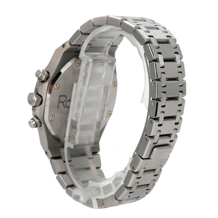 Audemars Piguet Royal Oak Chronograph 25860ST.OO.1110ST.01 Edelstahlarmband und Gehäuseansicht.