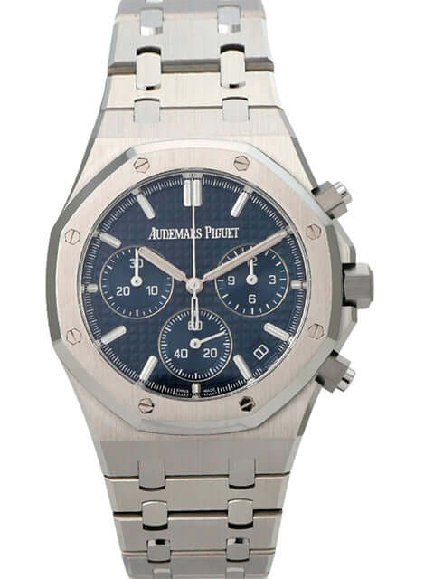 Audemars Piguet Royal Oak Chronograph 26240ST.OO.1320ST.05, Edelstahlgehäuse, blaues Zifferblatt, Automatikwerk.