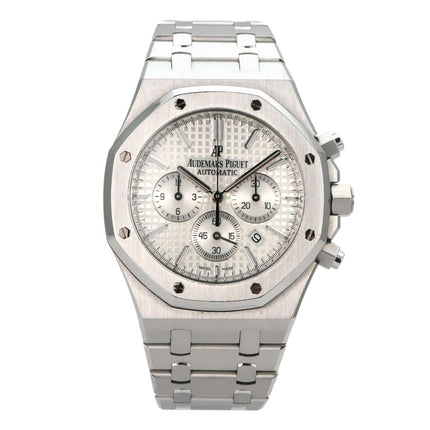 Audemars Piguet Royal Oak Chronograph 26320ST.OO.1220ST.02 in Edelstahl mit silberfarbenem Zifferblatt.