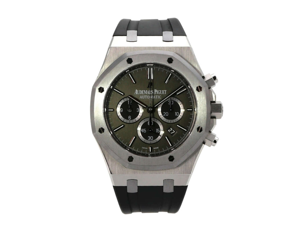 Audemars Piguet Royal Oak Chronograph 26325TS.OO.D005CR.01 Leo Messi schwarze Kautschukband und anthrazitfarbenes Zifferblatt.
