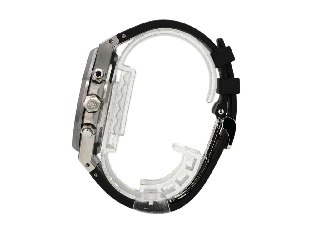 Audemars Piguet Royal Oak Chronograph 26325TS.OO.D005CR.01 Leo Messi Ansicht von der Seite mit schwarzem Kautschukband.