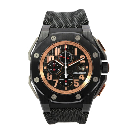 Audemars Piguet Royal Oak Offshore Chronograph Legacy 26378IO.OO.A001KE.01 mit schwarzem Zifferblatt und Keramik-Gehäuse