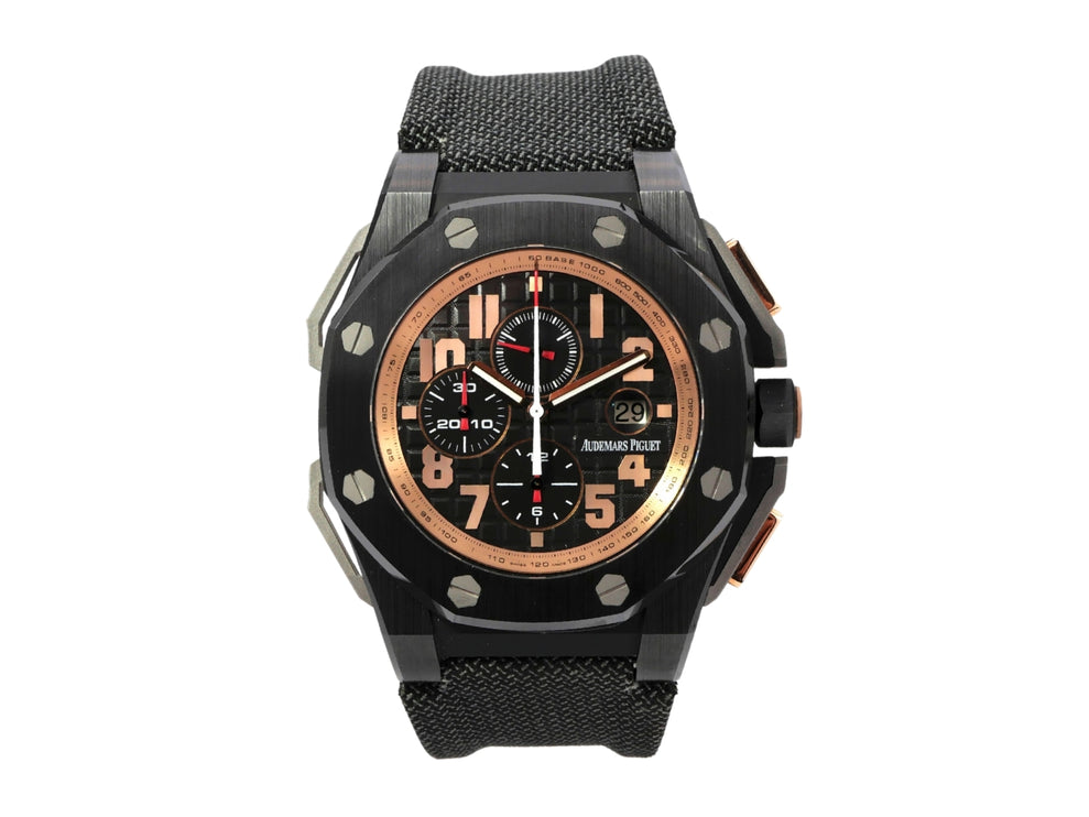 Audemars Piguet Royal Oak Offshore Chronograph Legacy 26378IO.OO.A001KE.01 mit schwarzem Zifferblatt und Keramik-Gehäuse