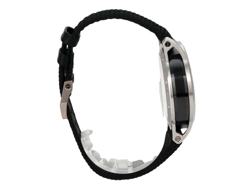 Audemars Piguet Code 11.59 Chronograph 26393NB.OO.A002KB.01 seitliche Ansicht mit Keramikgehäuse und gummiertem Armband.