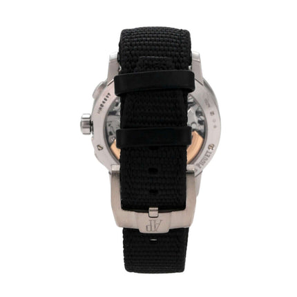 Audemars Piguet Code 11.59 Chronograph 26393NB.OO.A002KB.01 mit schwarzem Armband und Gehäuseansicht.