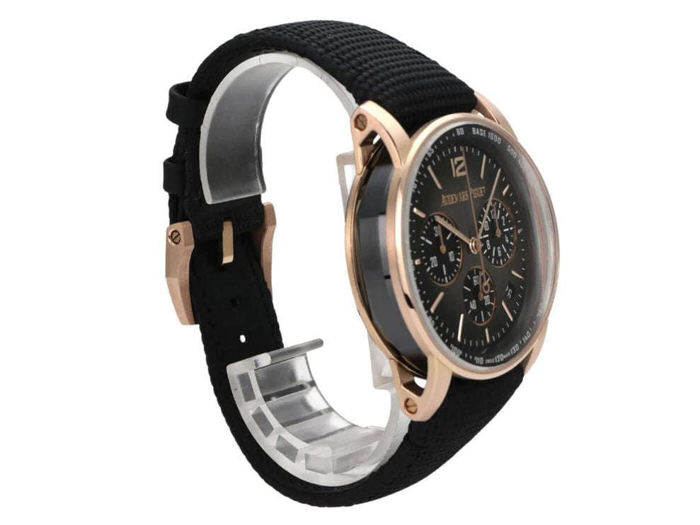 Audemars Piguet Code 11.59 Chronograph 26393NR.OO.A002KB.01 Uhr aus Roségold mit schwarzem Zifferblatt