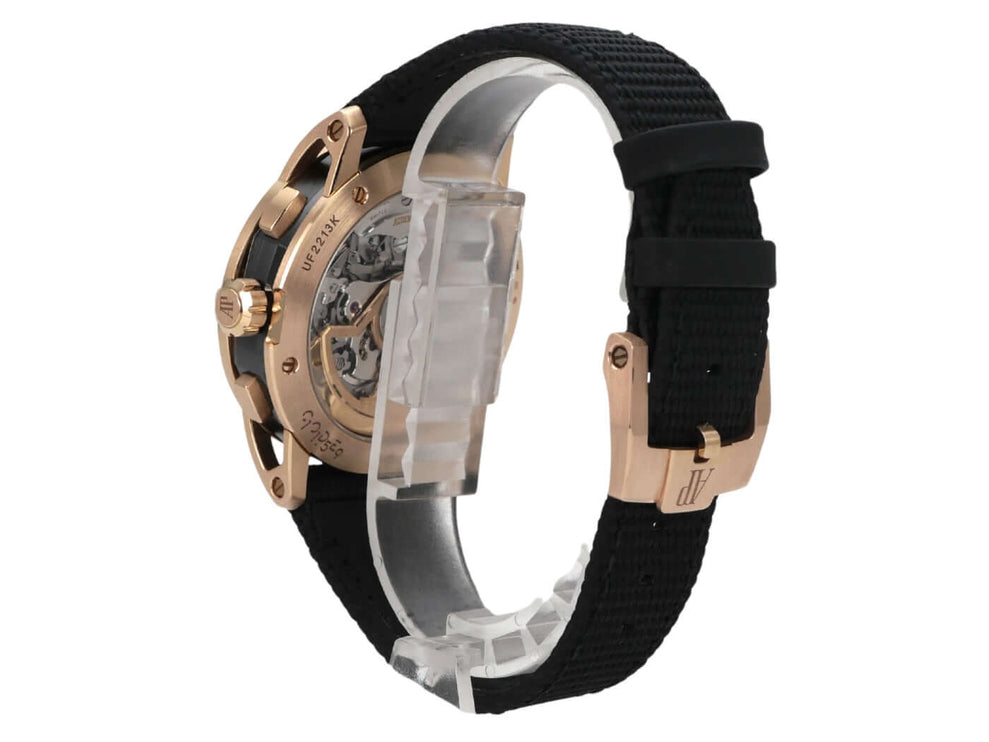 Audemars Piguet Code 11.59 Chronograph 26393NR.OO.A002KB.01, Roségoldgehäuse mit schwarzem Kautschukarmband