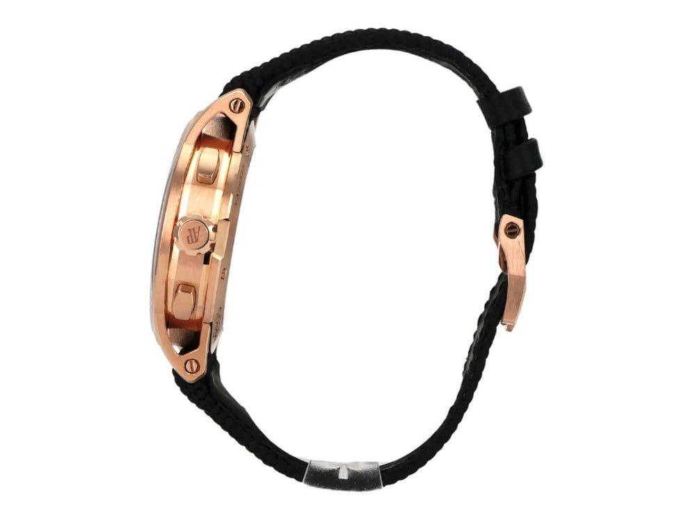 Audemars Piguet Code 11.59 Chronograph 26393OR.OO.A616CR.01 Uhr mit 18k Roségold und schwarzem gummierten Armband.