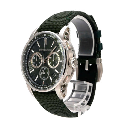 Audemars Piguet Code 11.59 Chronograph 26393ST.OO.A056KB.01 mit grünem Zifferblatt und gummiertem Armband
