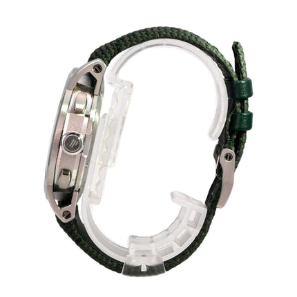 Audemars Piguet Code 11.59 Chronograph 26393ST.OO.A056KB.01 mit grünem Armband und Edelstahlgehäuse.