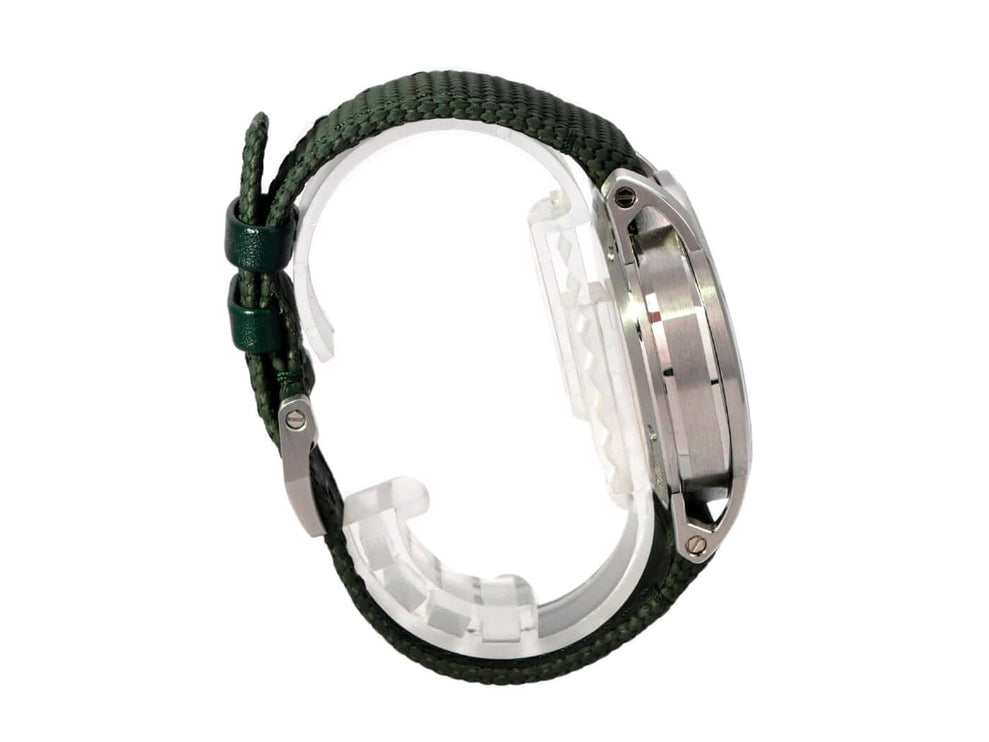 Audemars Piguet Code 11.59 Chronograph 26393ST.OO.A056KB.01 mit grünem gummiertem Armband und Edelstahlgehäuse.