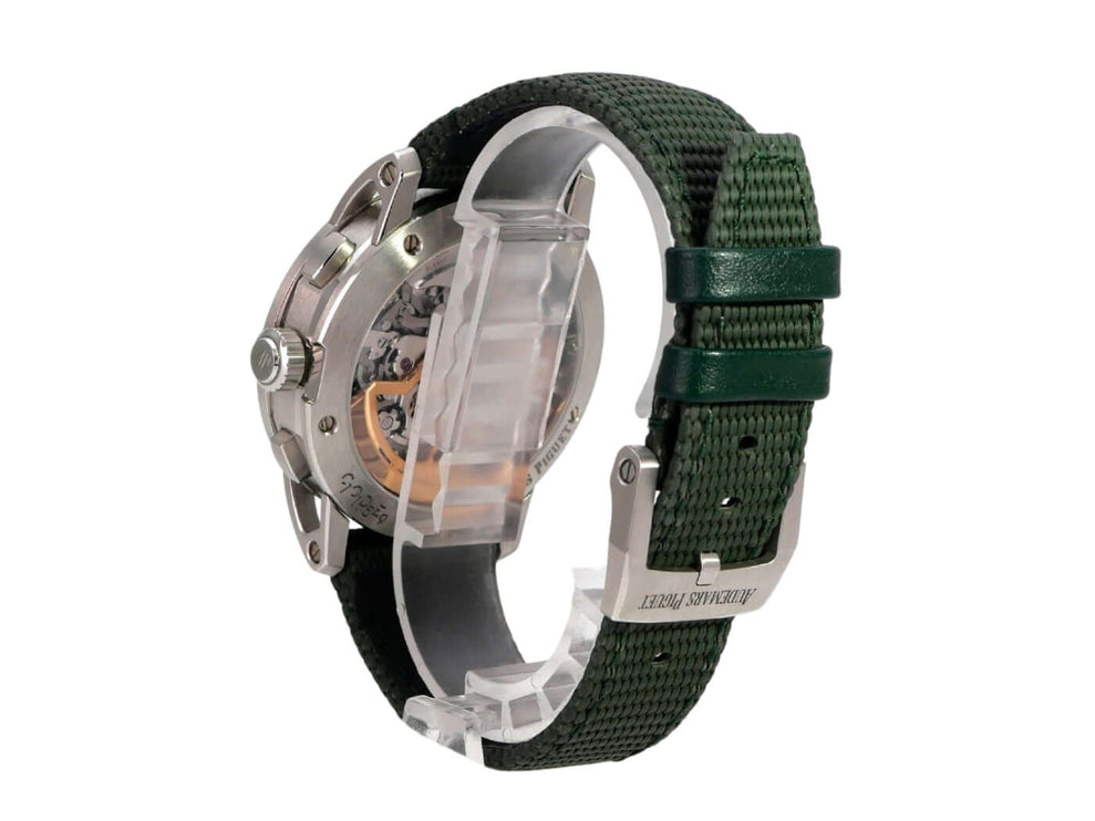 Audemars Piguet Code 11.59 Chronograph 26393ST.OO.A056KB.01 mit grünem gummiertem Armband und Edelstahlgehäuse