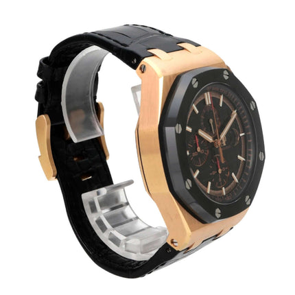 Audemars Piguet Royal Oak Offshore 26401RO.OO.A002CA.02 aus 18 kt Roségold mit schwarzem Zifferblatt
