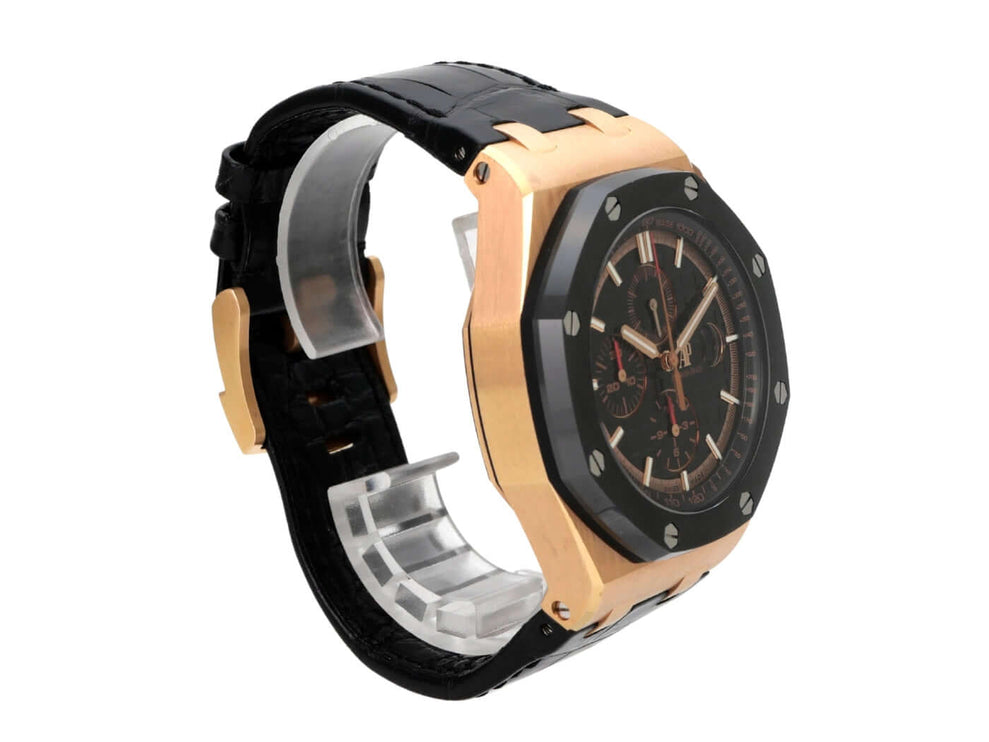 Audemars Piguet Royal Oak Offshore 26401RO.OO.A002CA.02 aus 18 kt Roségold mit schwarzem Zifferblatt