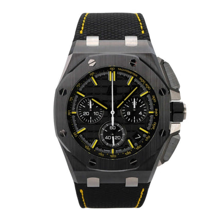 Audemars Piguet Royal Oak Offshore Chronograph 26420CE.OO.A005VE.01 mit schwarzem Zifferblatt und Kautschukband