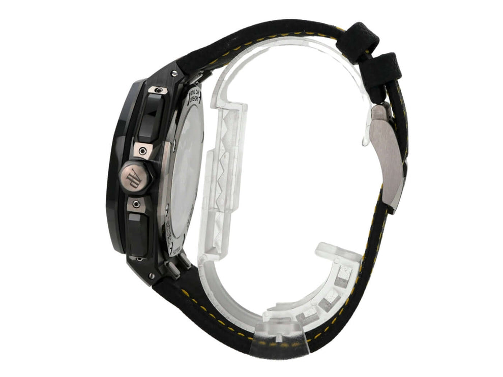 Audemars Piguet Royal Oak Offshore Chronograph 26420CE.OO.A005VE.01 seitliche Ansicht mit schwarzem Kautschukband.