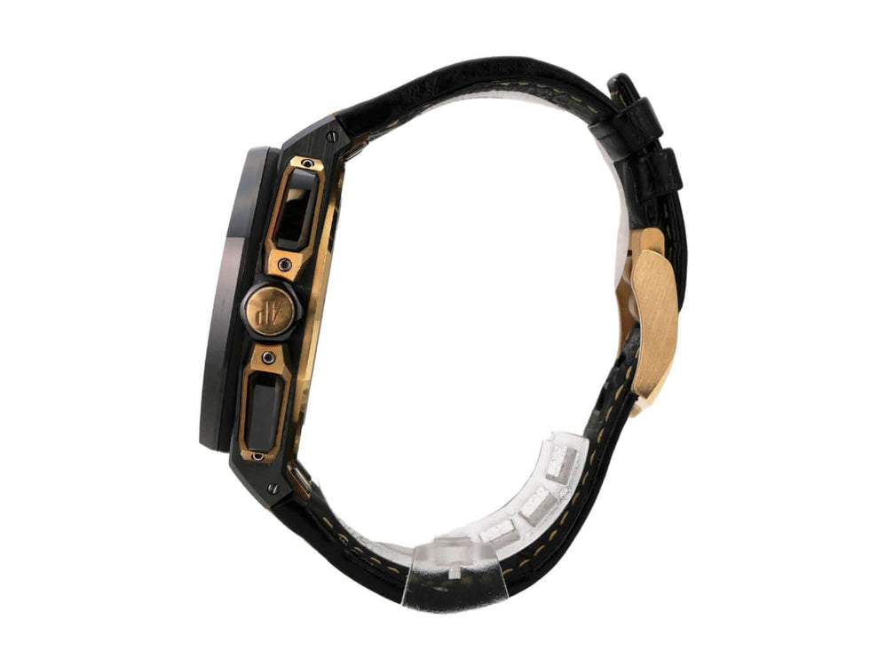 Audemars Piguet Royal Oak Offshore Chronograph 26420CE.OO.A127CR.01 seitliche Ansicht mit Keramik- und Gelbgoldgehäuse.