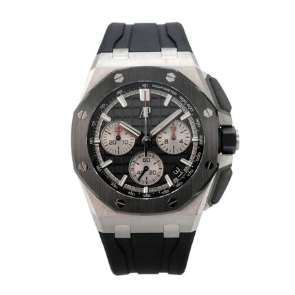 Audemars Piguet Royal Oak Offshore Chronograph 26420SO.OO.A002CA.01 mit schwarzem Zifferblatt und Kautschukband