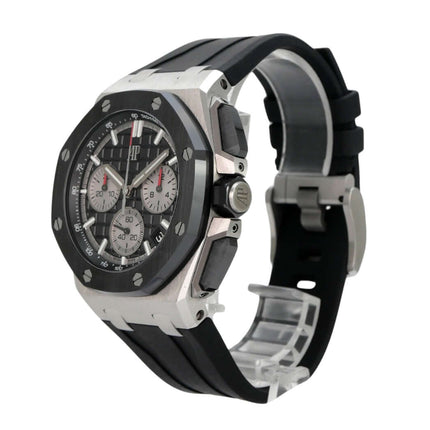 Audemars Piguet Royal Oak Offshore Chronograph 26420SO.OO.A002CA.01, Edelstahl, schwarze Keramiklünette, schwarzes Kautschukband