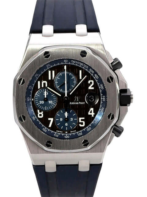 Audemars Piguet Royal Oak Offshore 26470ST.OO.A099CR.01 Edelstahl-Chronograph mit blauem Kautschukband