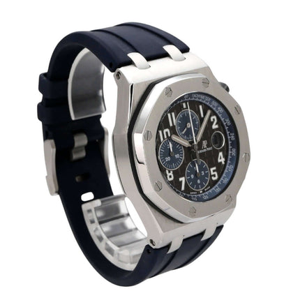 Audemars Piguet Royal Oak Offshore 26470ST.OO.A099CR.01 mit blauem Kautschukband und braunem Zifferblatt