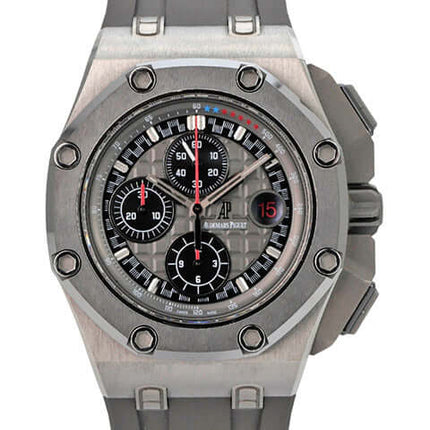 Audemars Piguet Royal Oak Offshore Chronograph Michael Schumacher 26568IM.OO.A004CA.01 mit grauem Kautschukband und Titan-Gehäuse