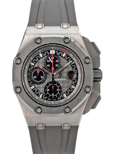 Audemars Piguet Royal Oak Offshore Chronograph Michael Schumacher 26568IM.OO.A004CA.01 mit grauem Kautschukband und Titan-Gehäuse