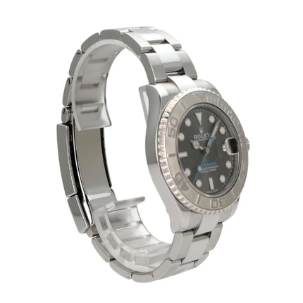 Rolex Yacht-Master 37 Edelstahl Platin 268622 mit Rhodium Zifferblatt und Oyster Armband in Polished Finish.