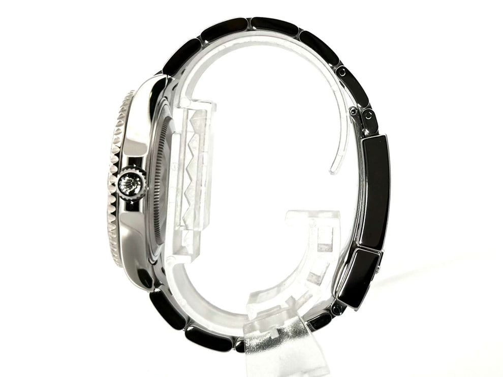 Rolex Yacht-Master 37 Edelstahl Platin 268622 Seitenansicht des Gehäuses und Armbands