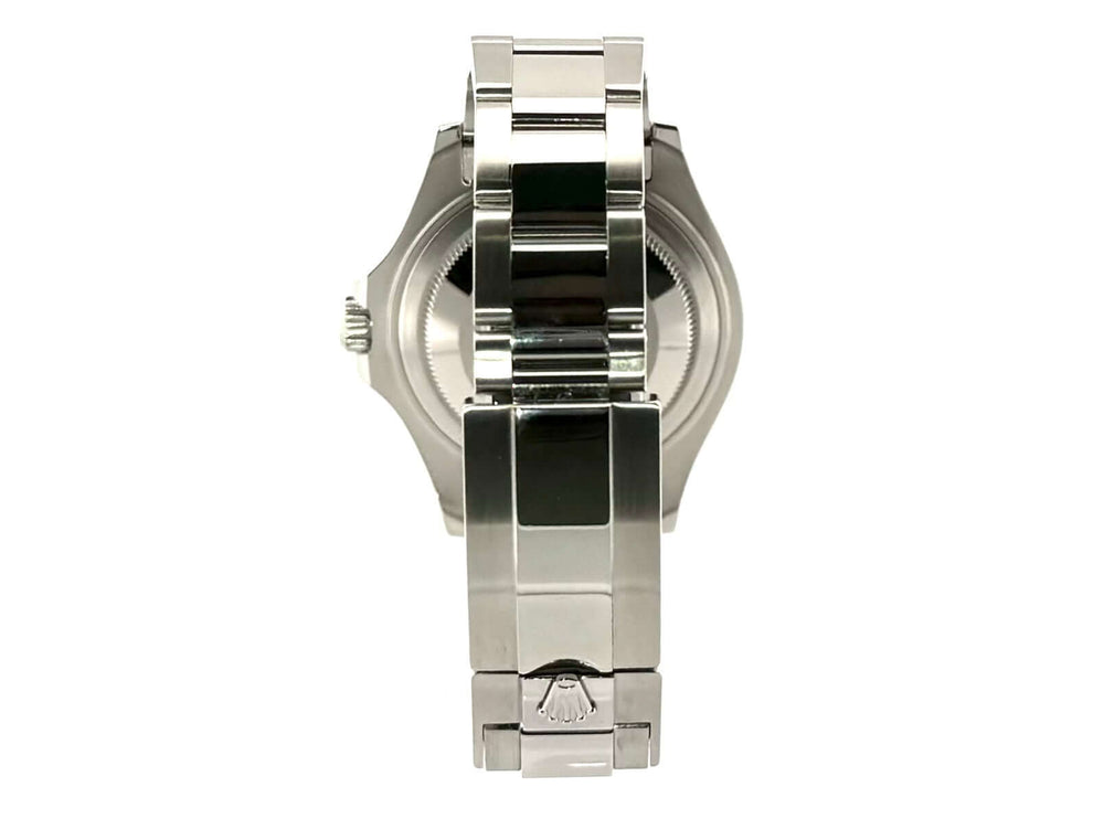 Rückseite des Rolex Yacht-Master 37 Edelstahl Armband mit Sicherheitsfaltschließe