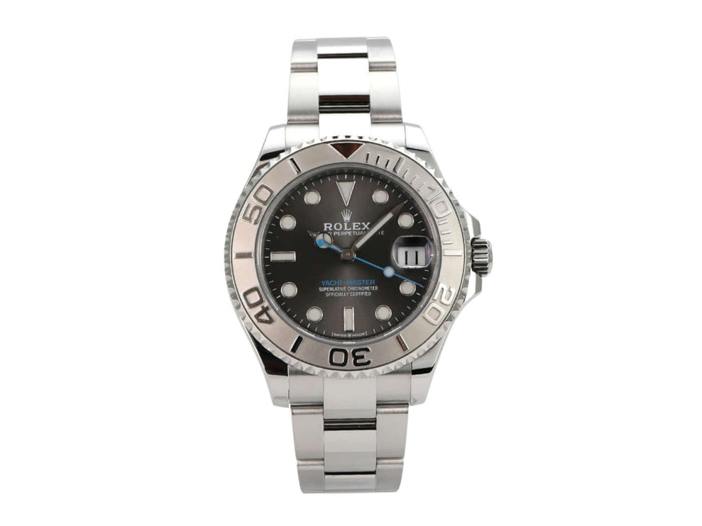 Rolex Yacht-Master 37 Edelstahl Platin 268622 Rhodium, Edelstahlgehäuse, Rhodium Zifferblatt, Automatikwerk
