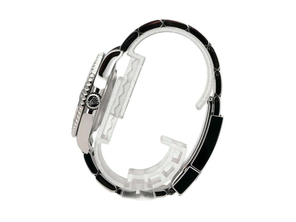 Rolex Yacht-Master 37 Edelstahl Platin 268622 Rhodium seitliche Ansicht des Armbands und Gehäuses