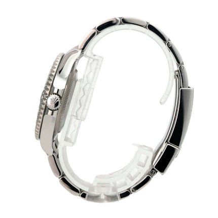 Rolex Yacht-Master 37 Edelstahl Platin 268622 Rhodium - Detailansicht des Armbands und Gehäuses.