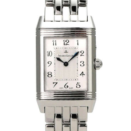 Jaeger-LeCoultre Reverso Duetto Duo 2698420 mit poliertem Edelstahlarmband und silberfarbenem Zifferblatt