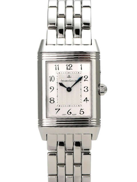 Jaeger-LeCoultre Reverso Duetto Duo 2698420 mit poliertem Edelstahlarmband und silberfarbenem Zifferblatt
