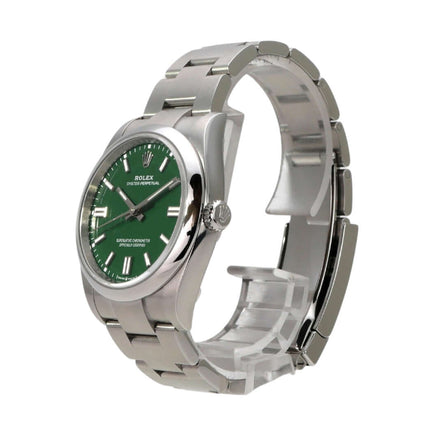Rolex Oyster Perpetual 31 Ref. 277200 Grün, Edelstahl Gehäuse, grünes Zifferblatt, Automatik, ungetragene Uhr.