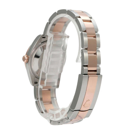 Rolex Datejust 31 Oystersteel Everose-Gold 278241 Choco R Diamant, Seitenansicht mit Jubilee-Armband