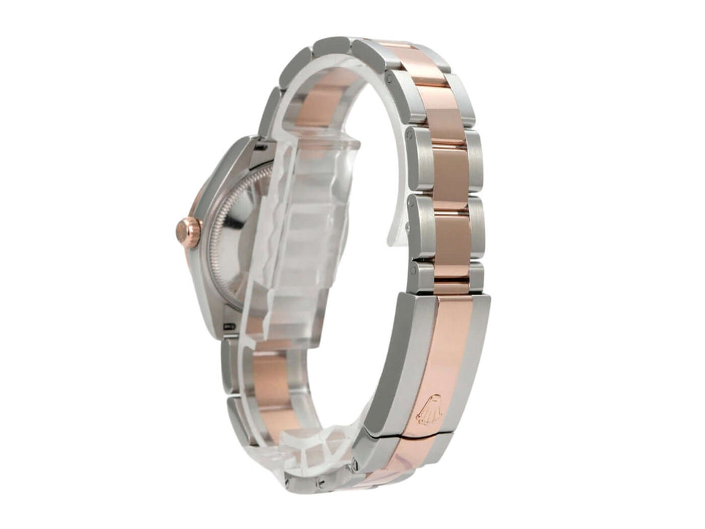 Rolex Datejust 31 Oystersteel Everose-Gold 278241 Choco R Diamant, Seitenansicht mit Jubilee-Armband