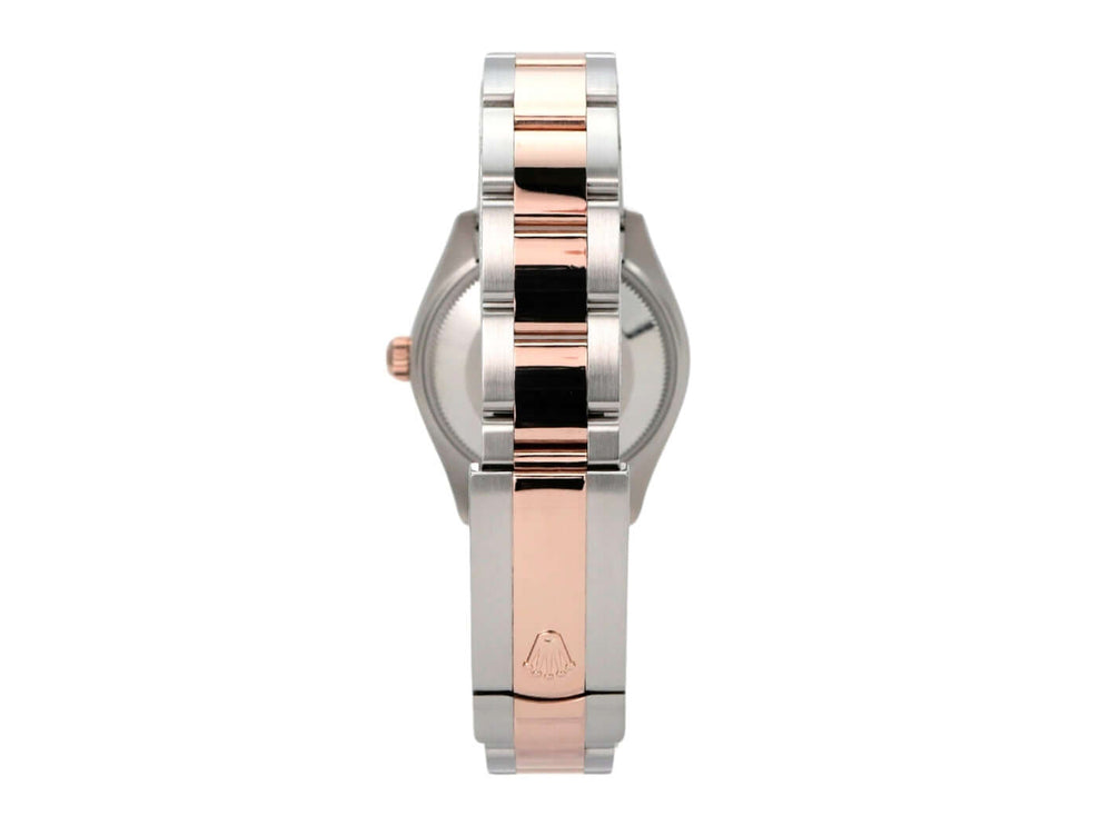 Rolex Datejust 31 Oystersteel Everose-Gold 278241 Choco R Diamant, Rückansicht mit Jubilé-Armband