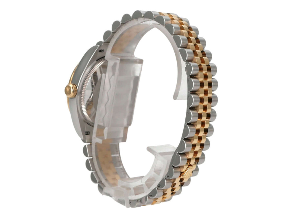 Rolex Datejust 31 Oystersteel Gelbgold 278273 Dark Grey R Diamant Jubile-Band Armband seitlich