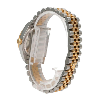 Rolex Datejust 31 Oystersteel Gelbgold 278273 Oliv R DIA Jubile-Band Ansicht von der Seite