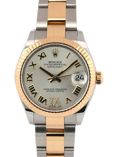 Rolex Datejust 31 Oystersteel Gelbgold 278273 Silber Römisch