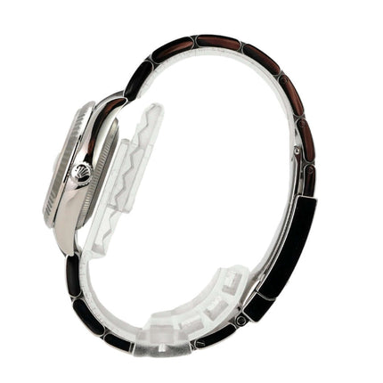 Rolex Oyster Datejust 31 278274 Weiss Römisch seitliche Ansicht mit Edelstahl- und Goldarmband