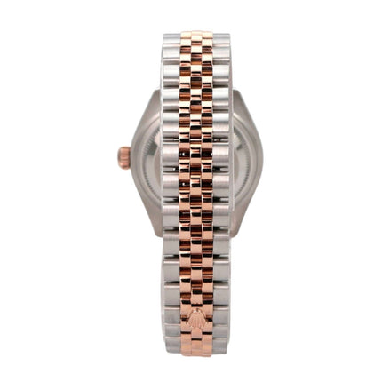 Rolex Datejust 28 Stahl Everose‑Gold 279171 Olive Dia Jubile-Band mit Jubilee-Armband aus Edelstahl und Everose-Gold
