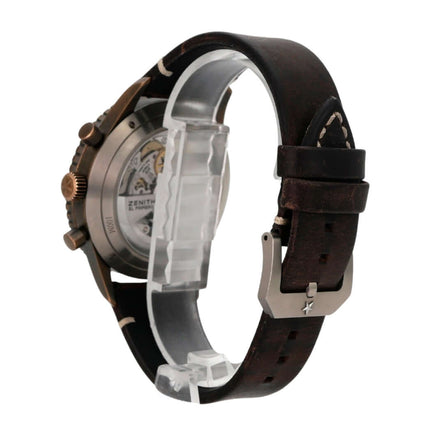 Zenith Pilot Cronometro Tipo CP-2 Flyback 29.2240.405-18.C801 Bronze-Automatikuhr mit Lederband