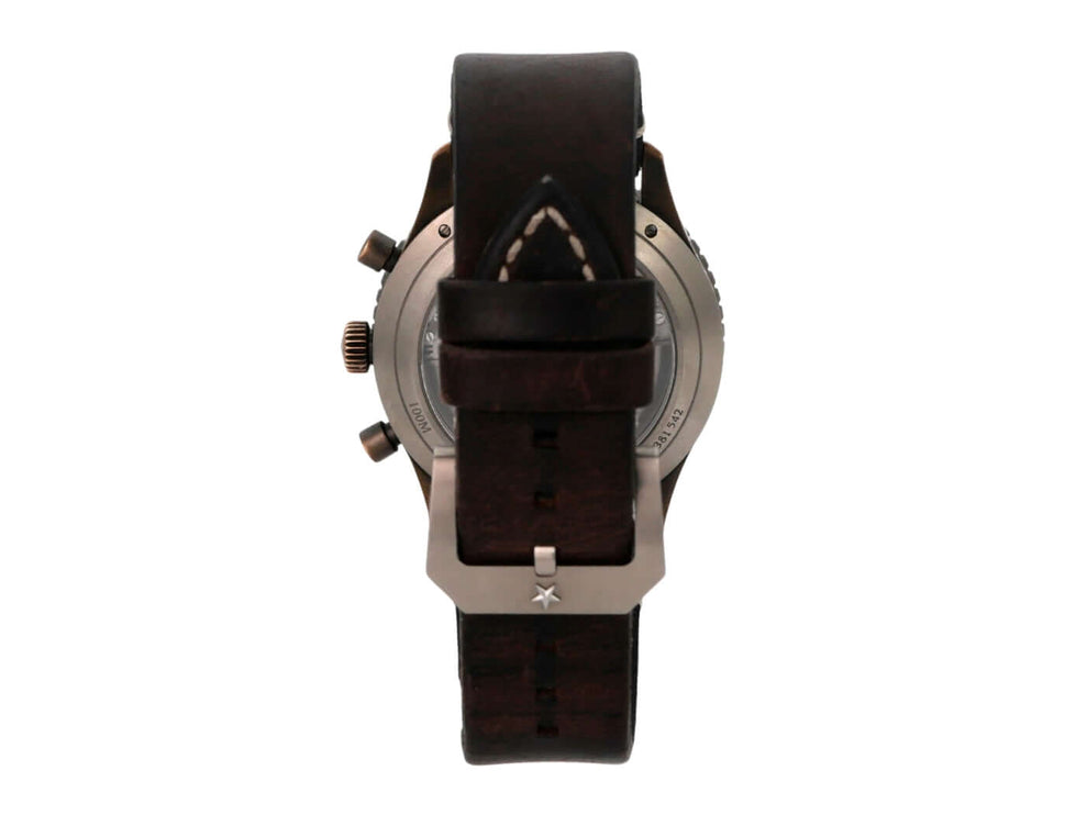 Zenith Pilot Cronometro Tipo CP-2 Flyback 29.2240.405-18.C801 mit Bronzegehäuse und braunem Lederband