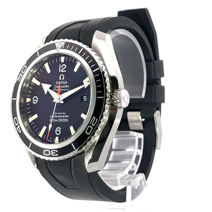 Omega Seamaster Planet Ocean 600m 45.5 Casino Royale 2907.50.91, Edelstahl Gehäuse, schwarzes Kautschukband, schwarzes Zifferblatt