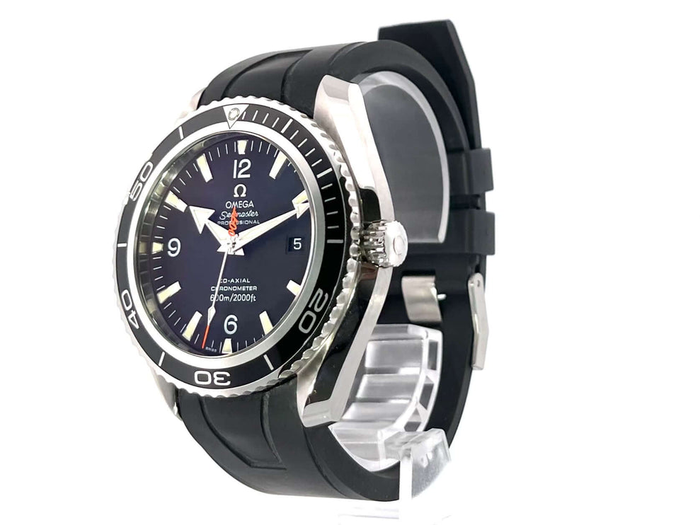 Omega Seamaster Planet Ocean 600m 45.5 Casino Royale 2907.50.91, Edelstahl Gehäuse, schwarzes Kautschukband, schwarzes Zifferblatt